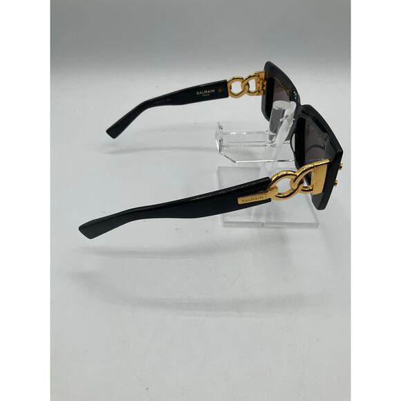 Pre-Owned Balmain Unisex Imperial Sunglasses, Black/Gold - Picture 2 of 9